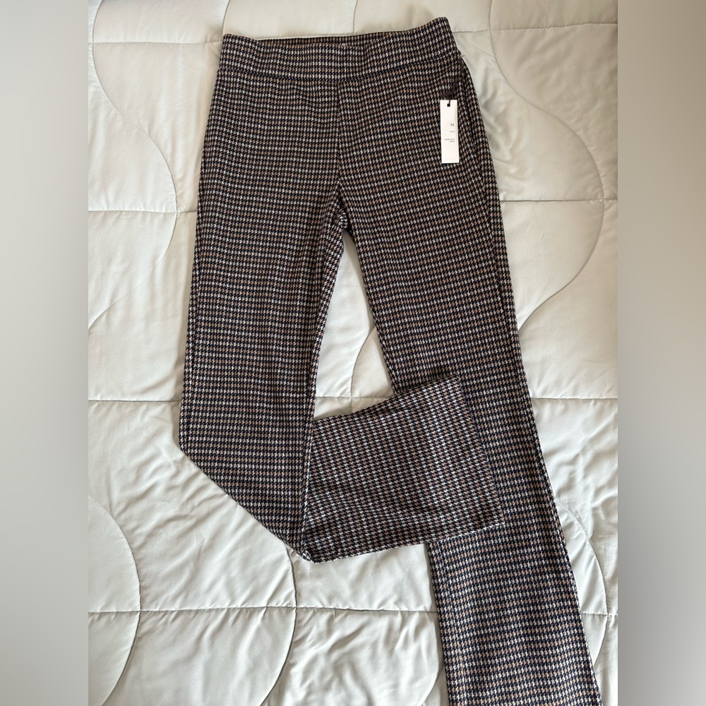 Crosby | Elastic Waist Houndstooth Pants